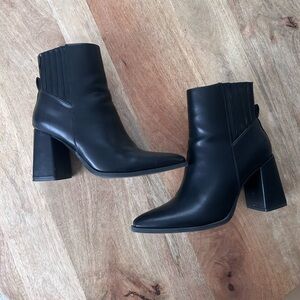 Steve Madden Black Ankle Booties